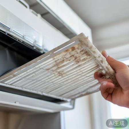 “空调滤网需定期清洗”