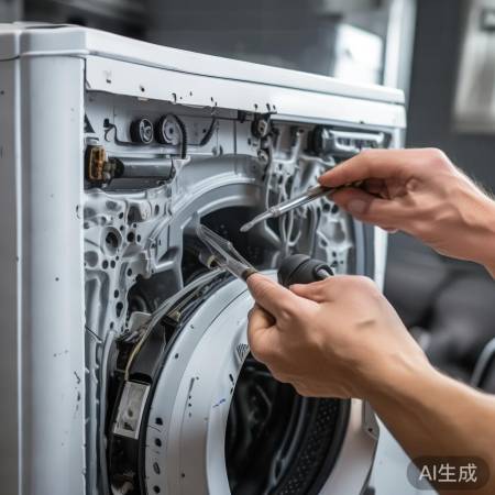 拆下洗衣机控制面板