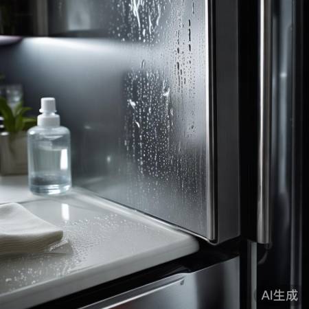 酒精抹布除冰箱门水渍