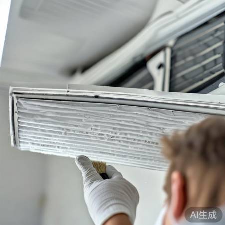 “空调滤网，定期清洗”