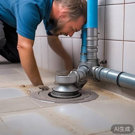 排水管低点安装，角度顺畅