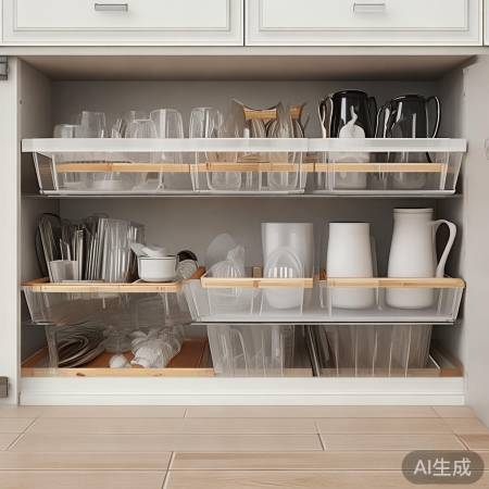 上层空间,整齐收纳盒