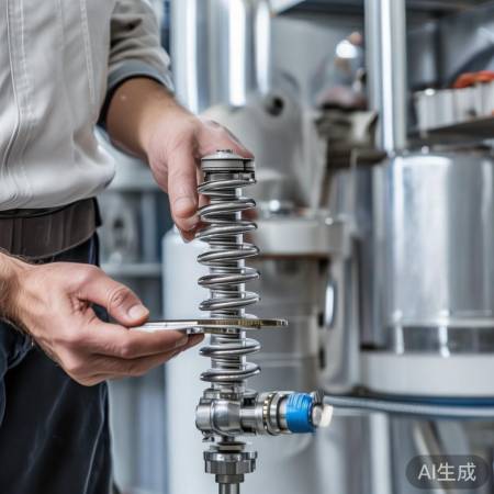 寻找相同弹簧，安装检查开关。