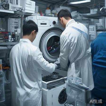 三洋洗衣机专业维护点讲解☞洗衣机双缸电机拆卸步骤详解