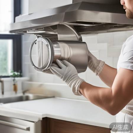 “定期检查油烟机部件”