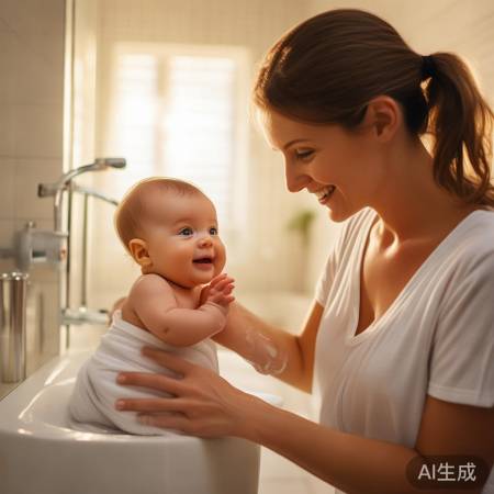 宝宝勤洗澡，衣物常更换