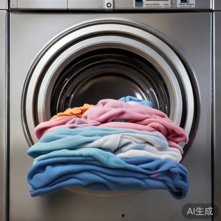 均匀分布衣物，防洗衣机不平衡