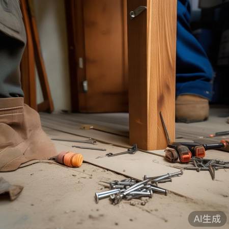 检查门连接处，加固螺丝
