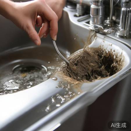 检查排水管,清除堵塞