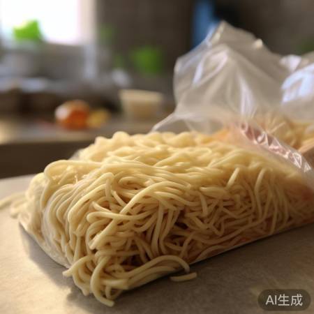 确保包装完好,防止面条吸潮。