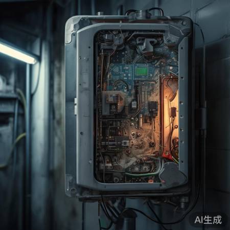 壁挂炉电路板故障,电源灯闪烁抗