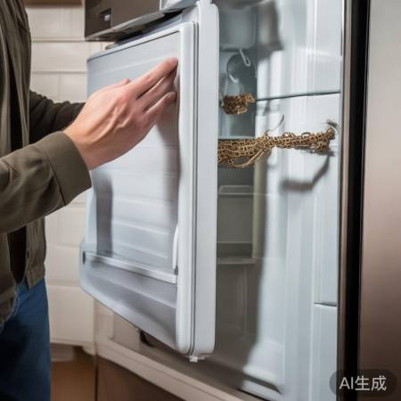 检查冰箱带子是否松动