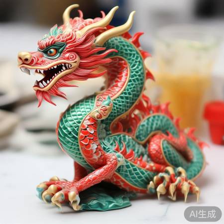 涂色后,制作摆件小贴士
