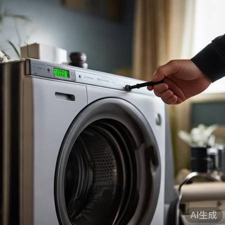 “检查并调整洗衣机水平”
