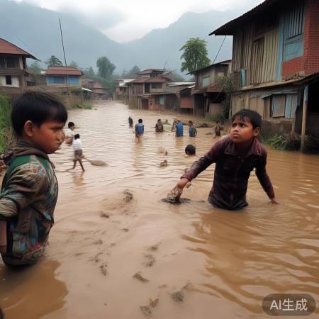 尼泊尔洪水现场：独家实拍，距离最近！